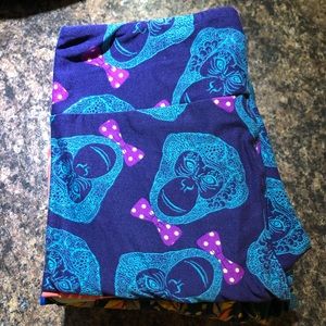 One size LuLaroe leggings lot 8 pairs NWOT